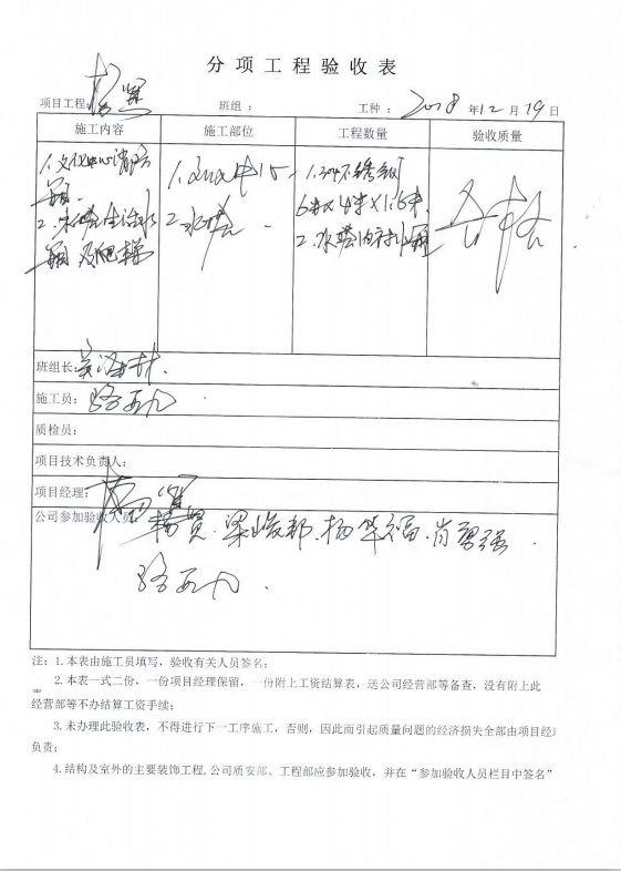 不锈钢水箱验收单